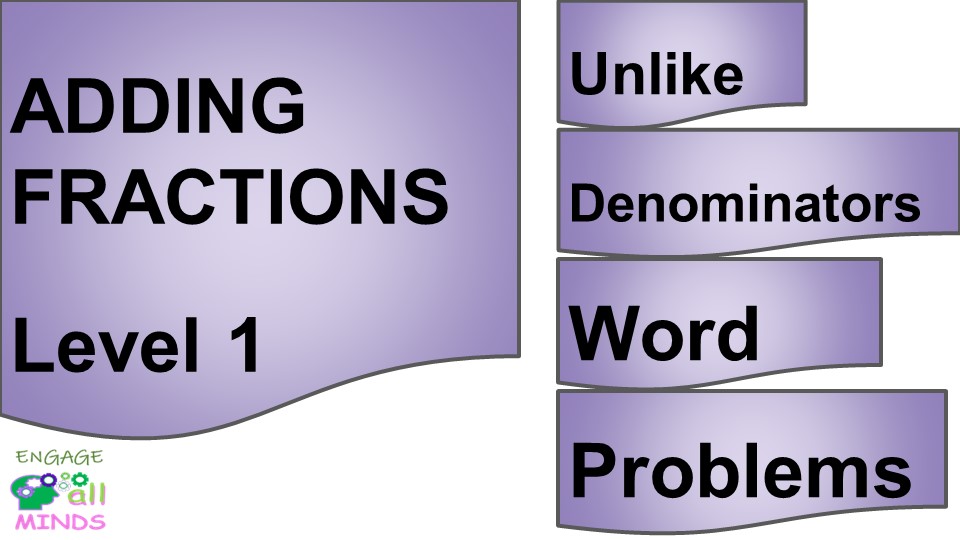 1 Adding unlike fractions Word Problem 1 Adding Unlike Denominators Word Problems - Image 1