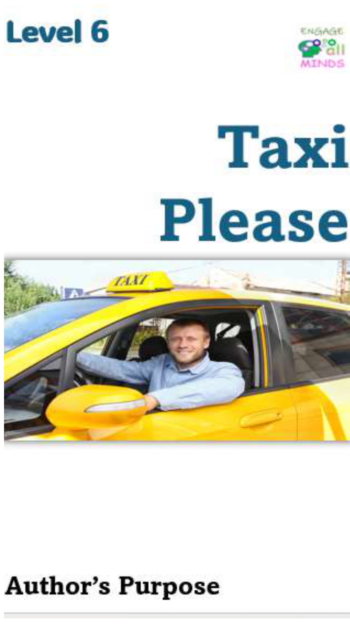 ELA main pages 1_page-0056 Taxi Please Level 6 - Image 1