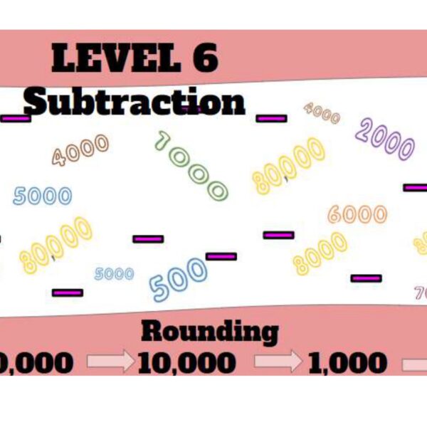 Rounding Ones Subtraction Level 6