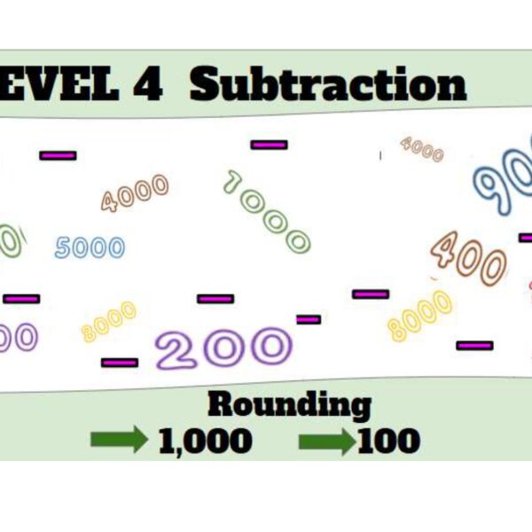 Rounding Ones Subtraction Level 4