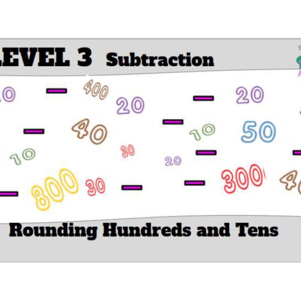 Rounding Ones Subtraction Level 3