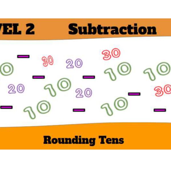 Rounding Ones Subtraction Level 2