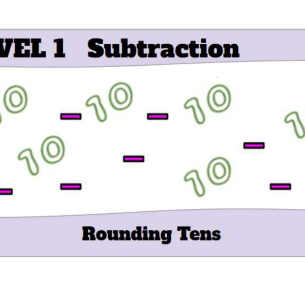 Rounding Ones Subtraction Level 1