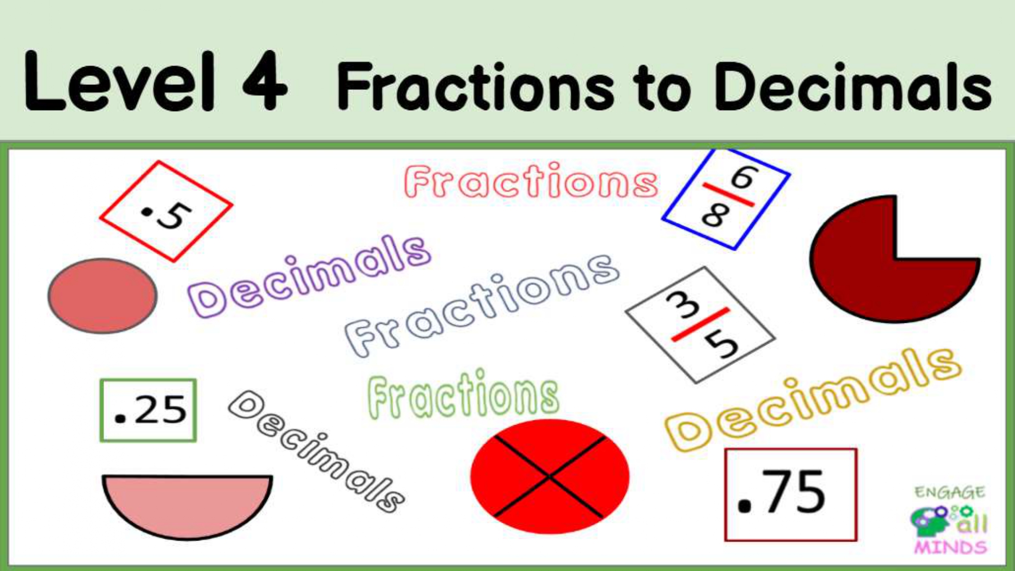 Fraction cover sheets_page-0014 Fractions to Decimals Level 4 - Image 1