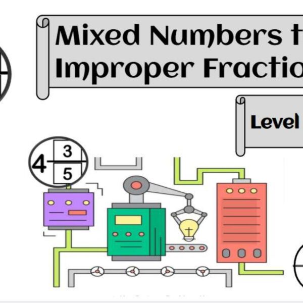 Mixed Numbers to Improper Fractions Level 3