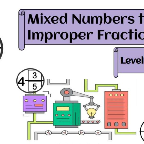 Mixed Numbers to Improper Fractions Level 1