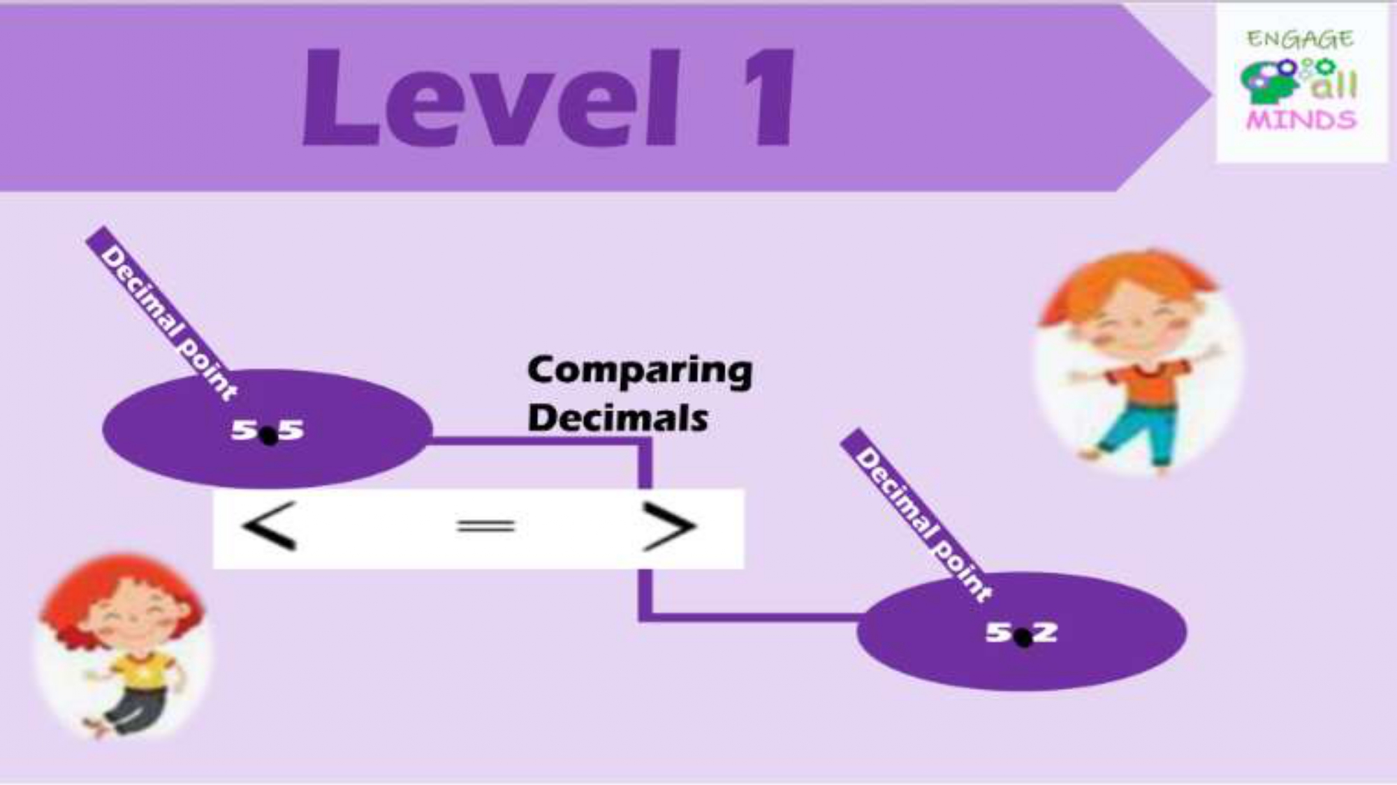 Main cover sheet Decimals Section_page-0021 Comparing Decimals Level 1 - Image 1