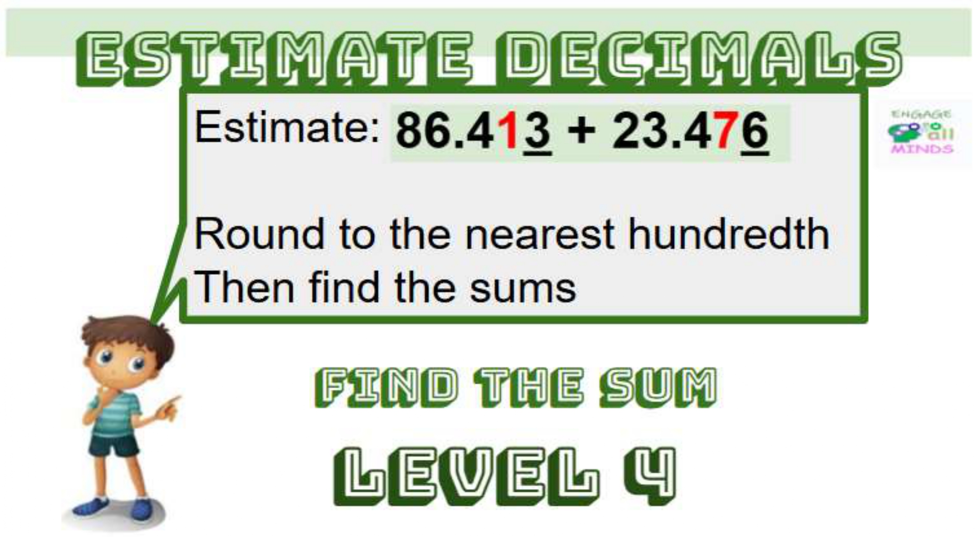 Main cover sheet Decimals Section_page-0038 Estimating Decimals Addition Level 4 - Image 1