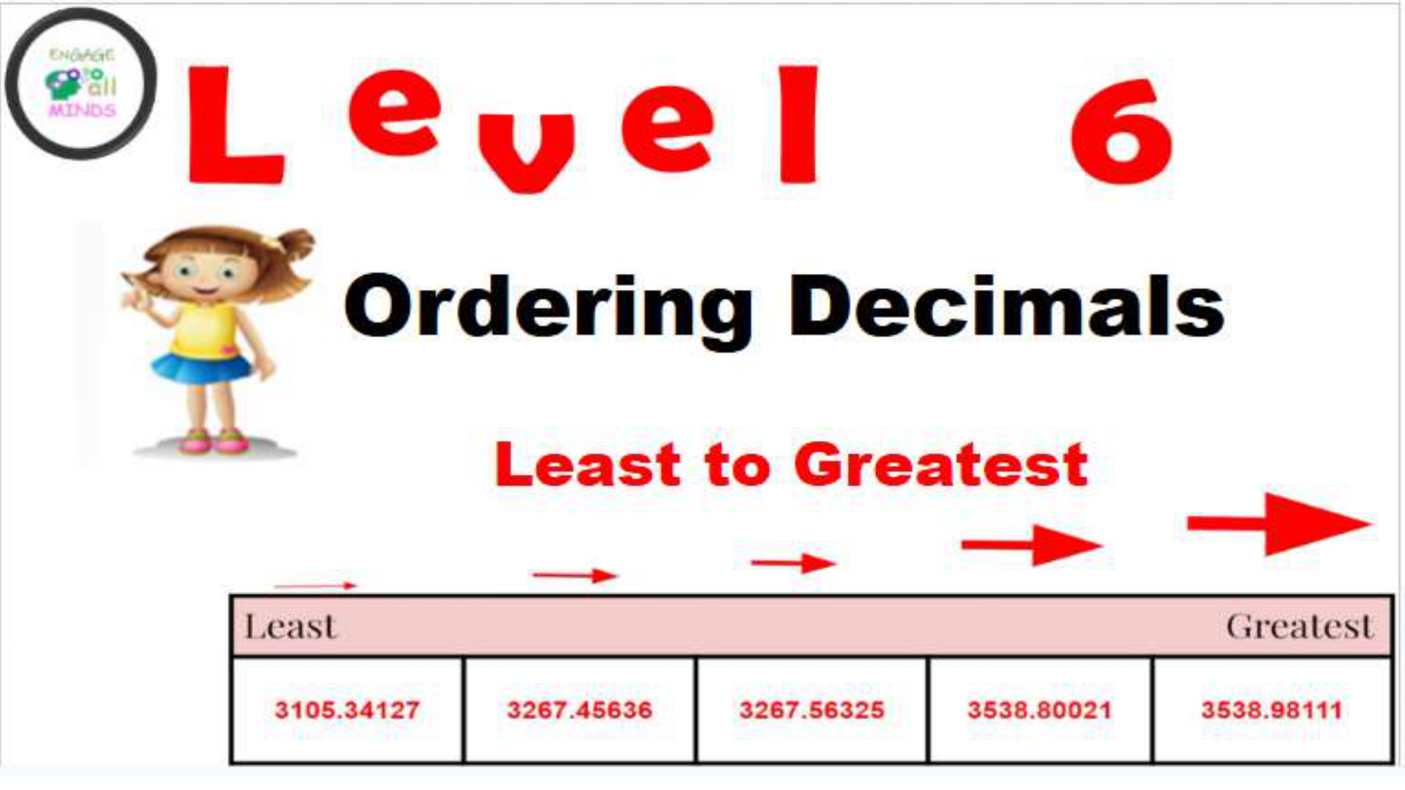 Main cover sheet Decimals Section_page-0056 Ordering Decimals Least to Greatest Level 6 - Image 1