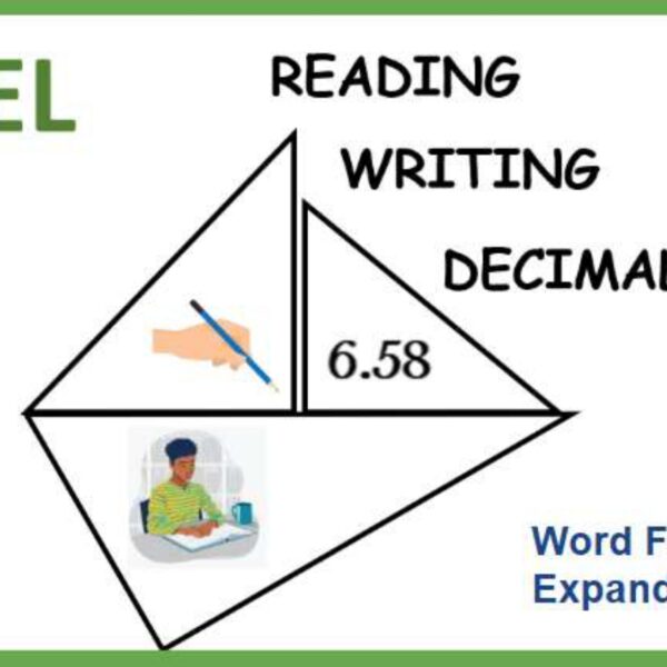 Reading and Writing Decimals: Expanded & Word form Level 4