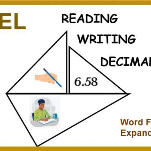 Reading and Writing Decimals: Expanded & Word form Level 2