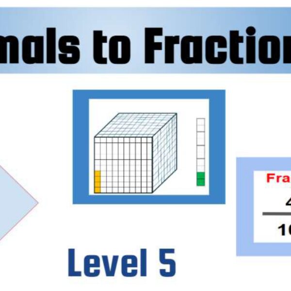 Decimals to Fractions Level 5
