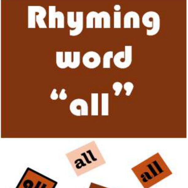 Rhyming words “all” Level 3