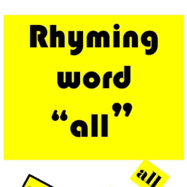 Rhyming words “all” Level 2