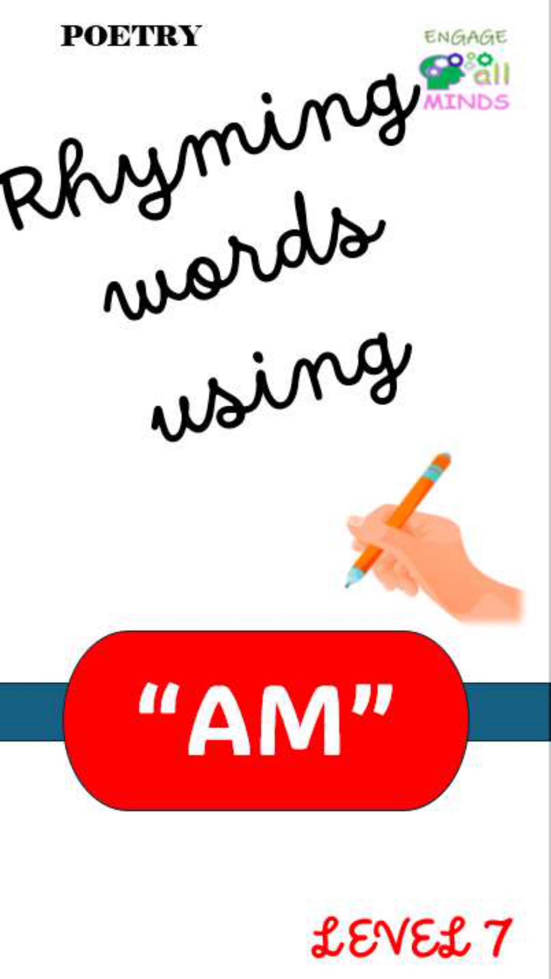 Main cover sheet Poetry for Section_page-0054 Rhyming words “am” Level 7 - Image 1