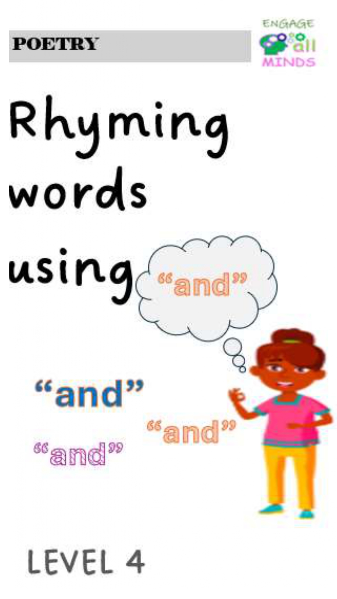 Main cover sheet Poetry for Section_page-0067 Rhyming words “and” Level 4 - Image 1