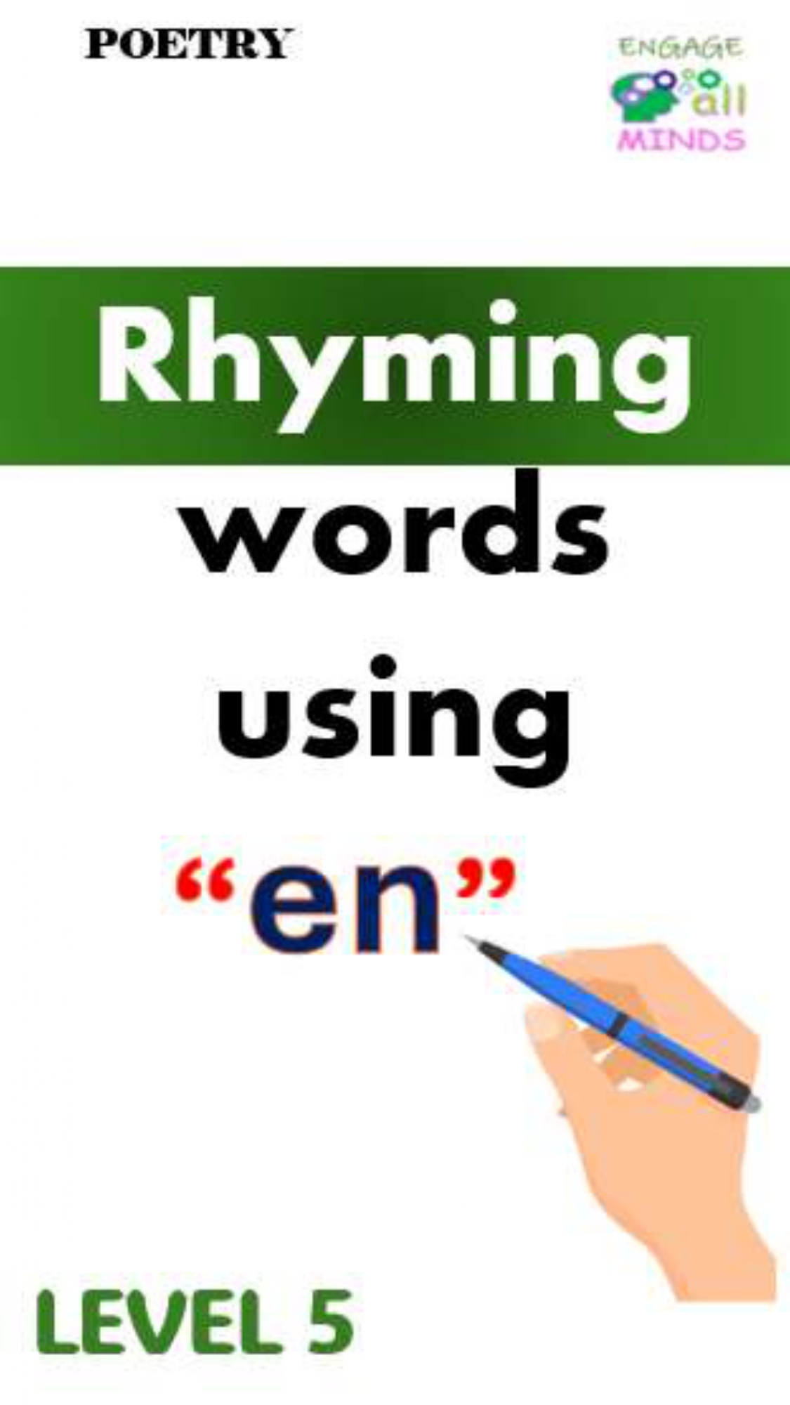 Main cover sheet Poetry for Section_page-0087 Rhyming words “en” Level 5 - Image 1