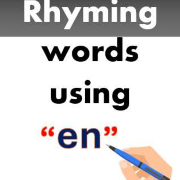 Rhyming words “en” Level 4