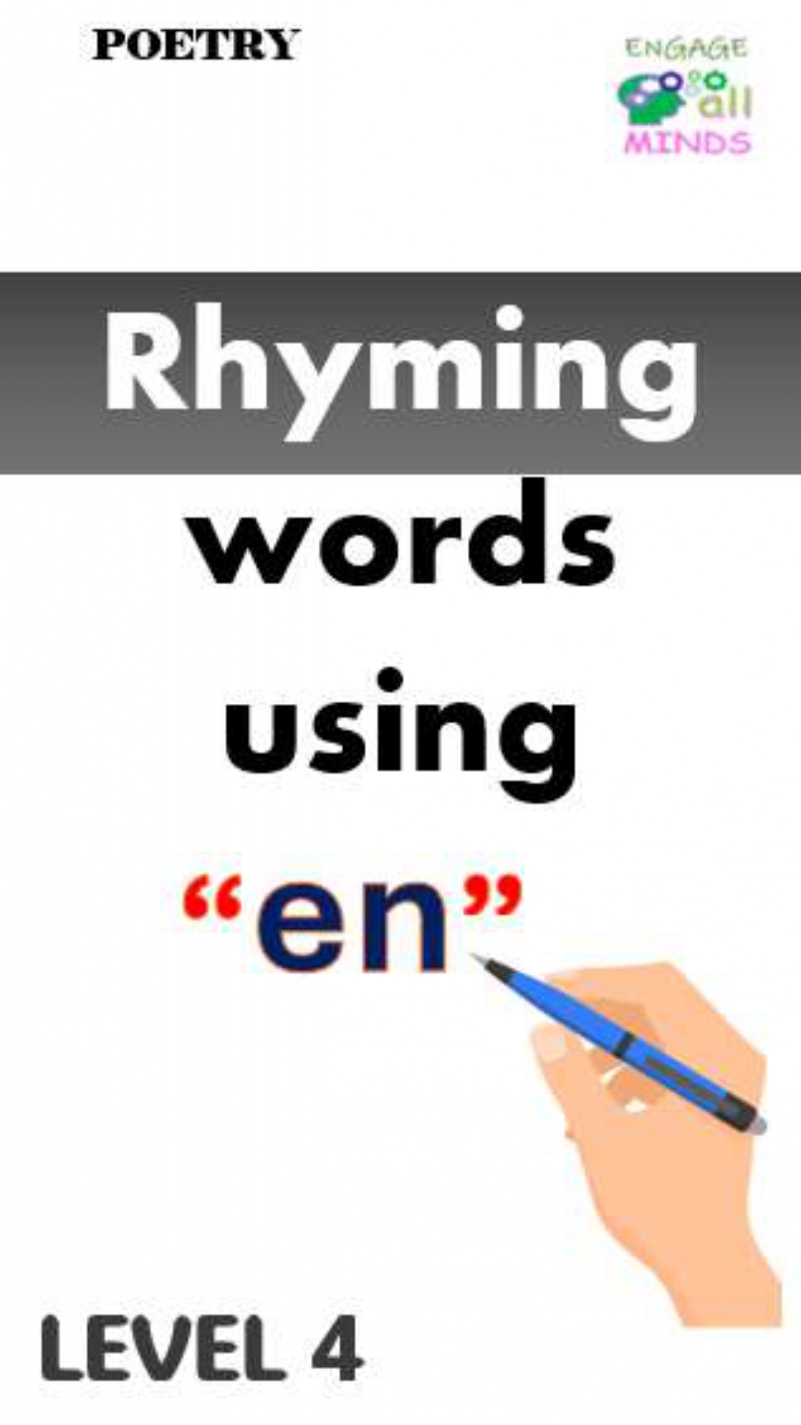 Main cover sheet Poetry for Section_page-0088 Rhyming words “en” Level 4 - Image 1
