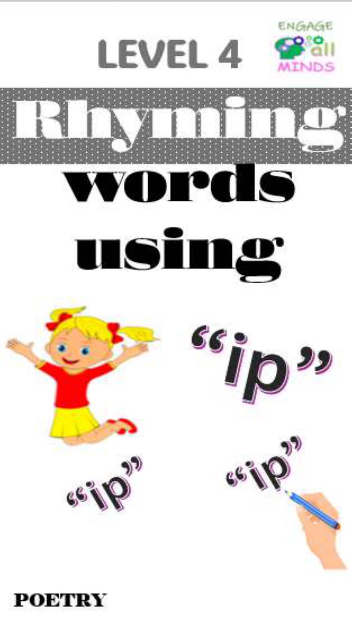 Main cover sheet Poetry for Section_page-0098 Rhyming words “ip” Level 4 - Image 1