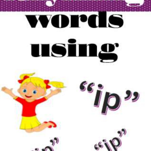 Rhyming words “ip” Level 1
