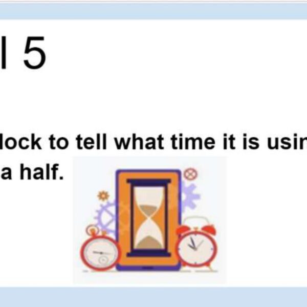 Time: Odd number and  Half Hour Level 5
