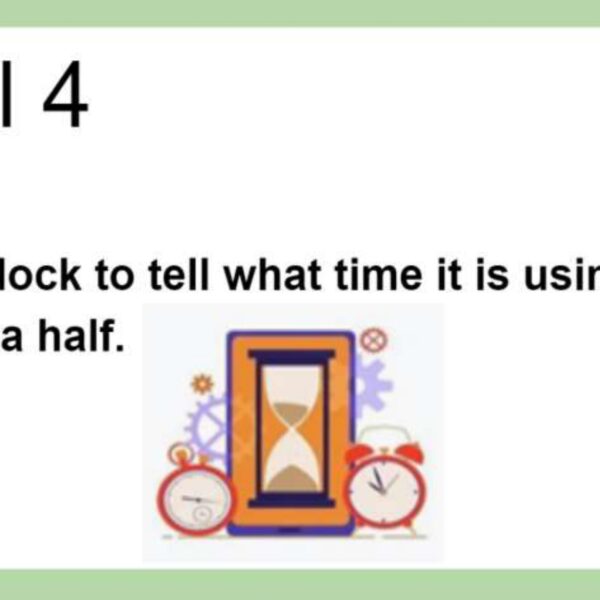 Time: Odd number and  Half Hour Level 4