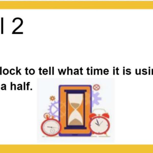 Time: Odd number and  Half Hour Level 2
