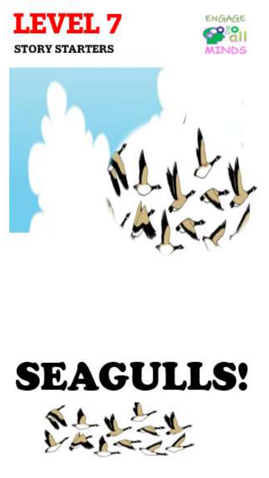 Main cover sheet WRITING for Section_page-0028 Seagulls Level 7 - Image 1