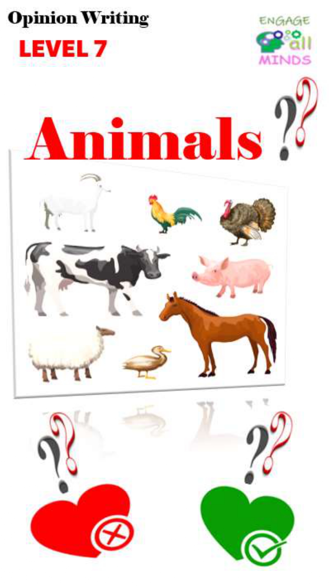 Main cover sheet WRITING for Section_page-0074 Animals Level 7 - Image 1