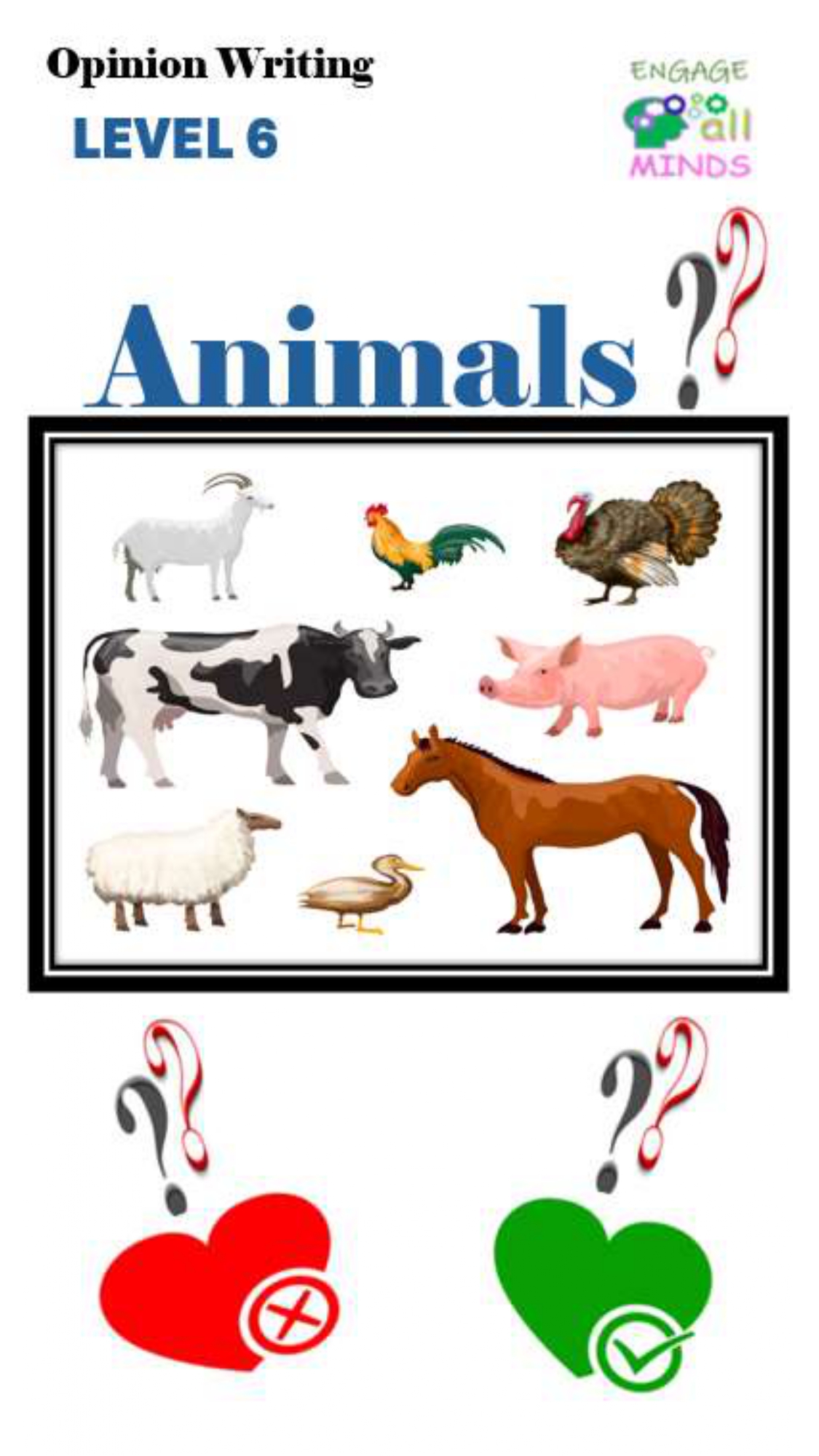 Main cover sheet WRITING for Section_page-0075 Animals Level 6 - Image 1
