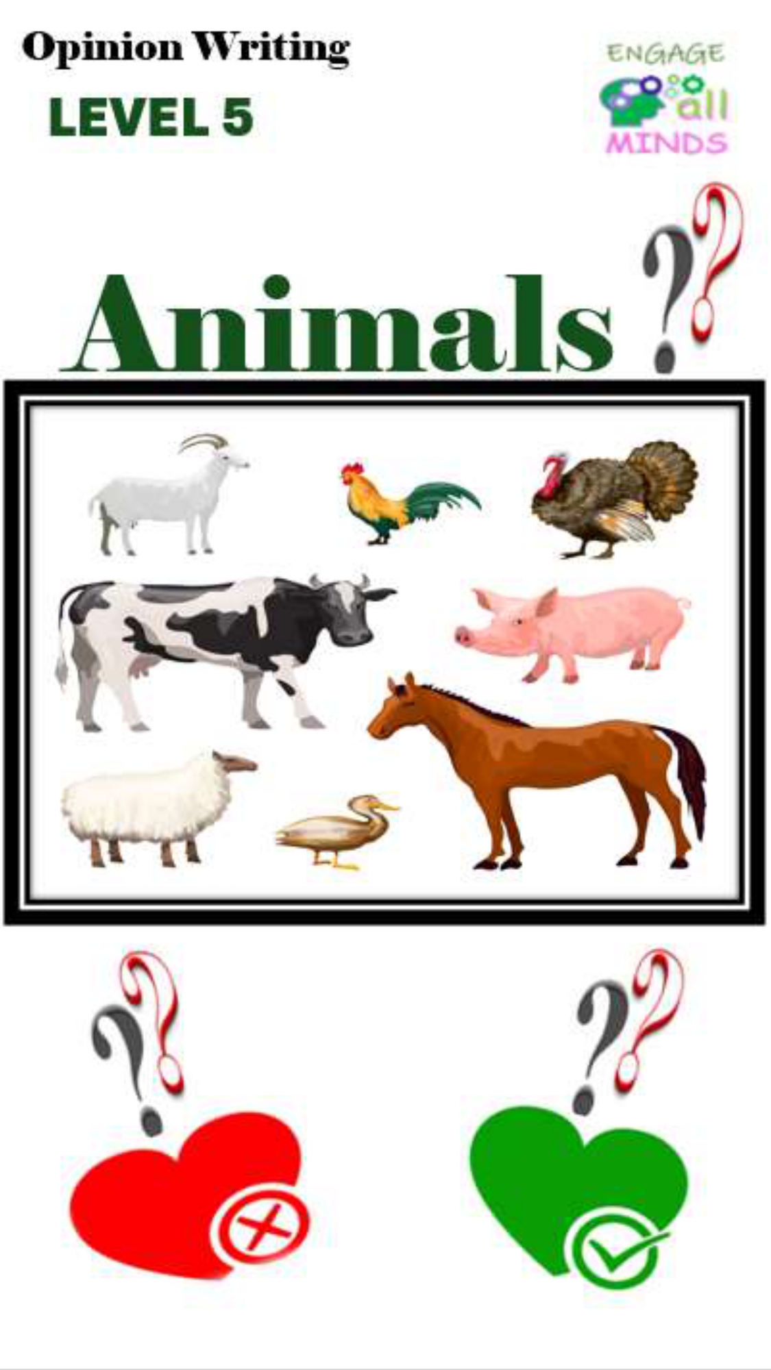 Main cover sheet WRITING for Section_page-0076 Animals Level 5 - Image 1