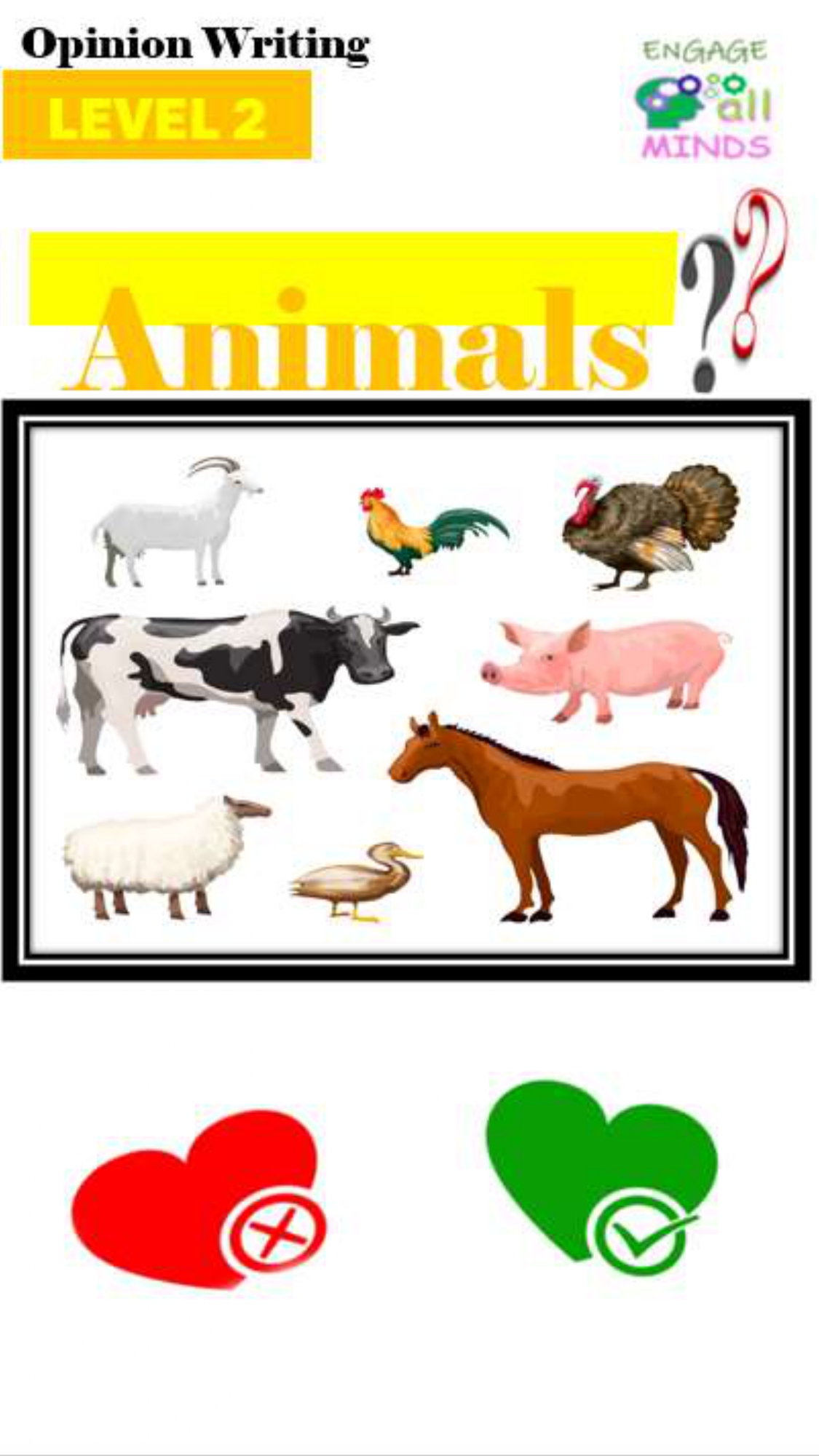 Main cover sheet WRITING for Section_page-0079 Animals Level 2 - Image 1