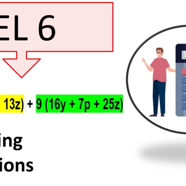 Evaluating Expressions Addition Level 6
