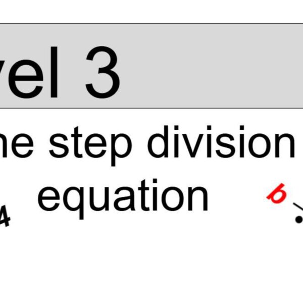 One step: Division/multiplication Level 3