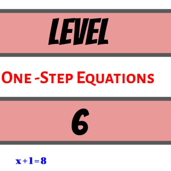 One step: addition/Subtraction Level 6