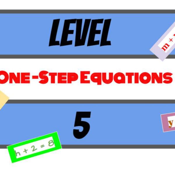 One step: addition/Subtraction Level 5