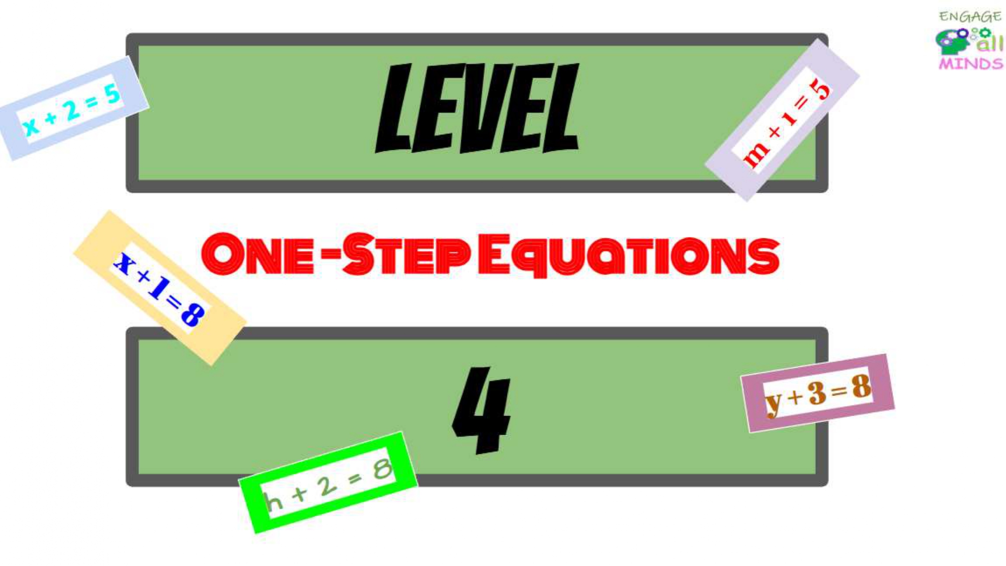 Equation cover sheet_page-0029 One step: addition/Subtraction Level 4 - Image 1