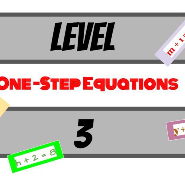 One step: addition/Subtraction Level 3
