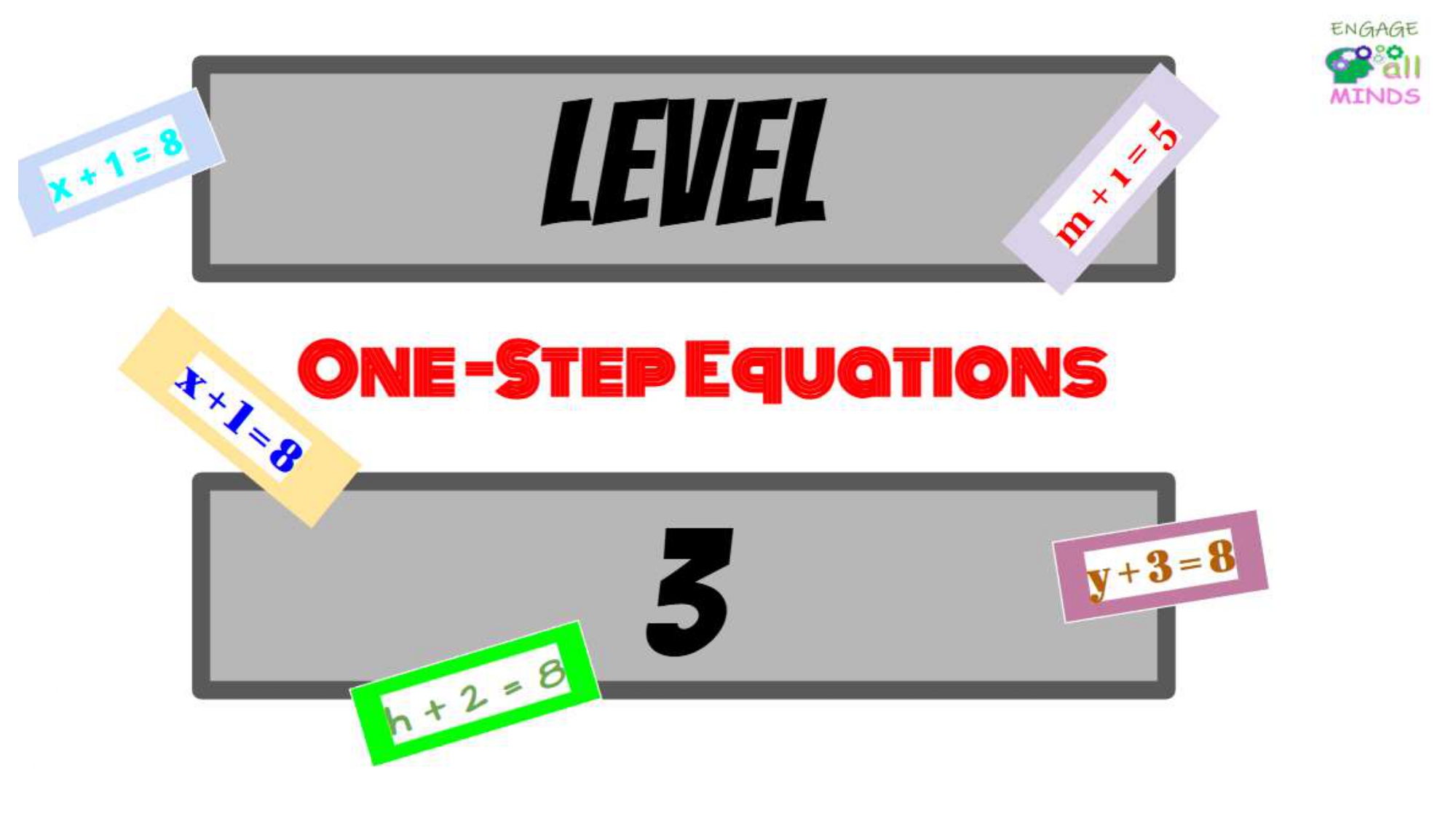 Equation cover sheet_page-0030 One step: addition/Subtraction Level 3 - Image 1