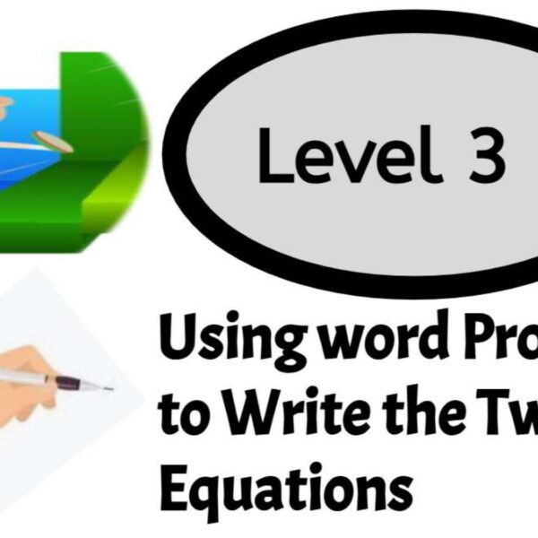 Two step: word problems Level 3