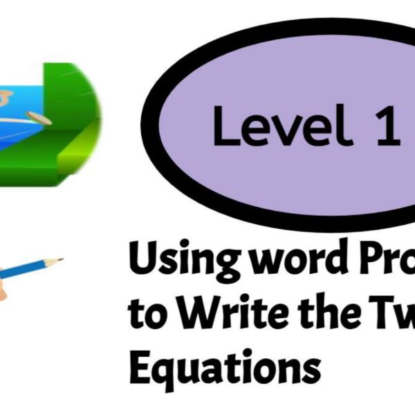 Two step: word problems Level 1