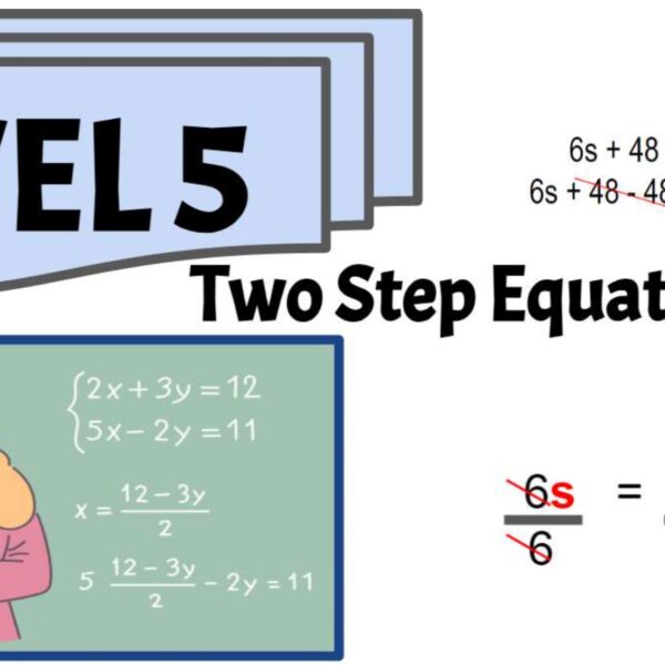 Two step equations Level 5