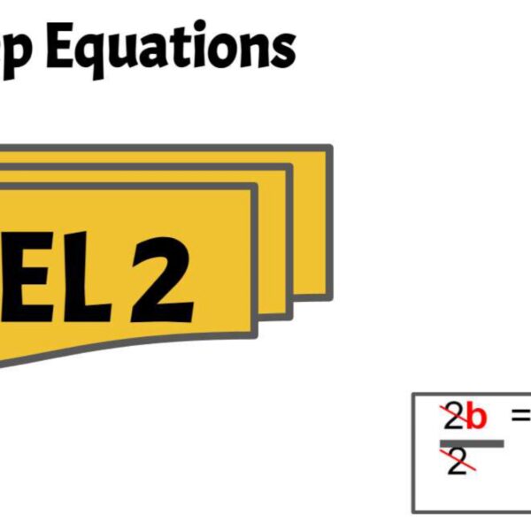 Two step equations Level 2