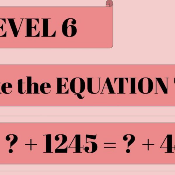 Make the equation true Level 6