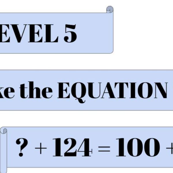Make the equation true Level 5