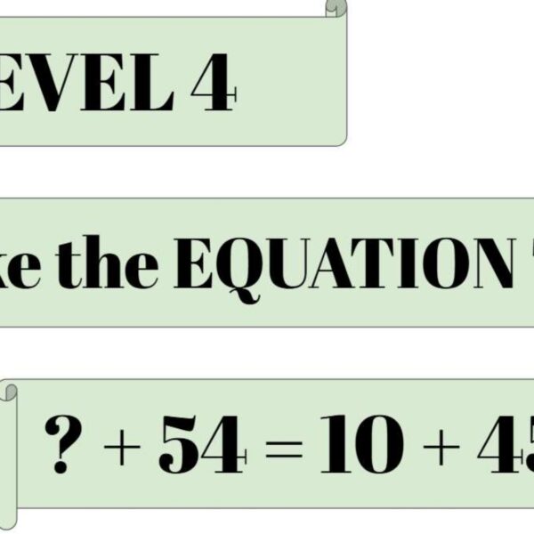 Make the equation true Level 4