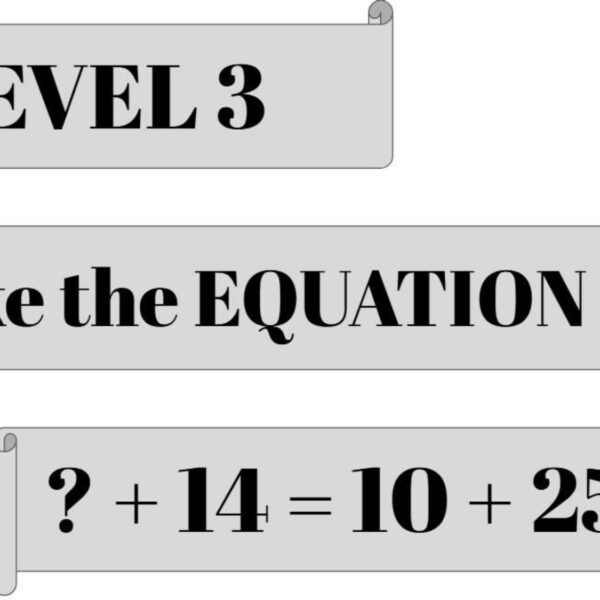 Make the equation true Level 3