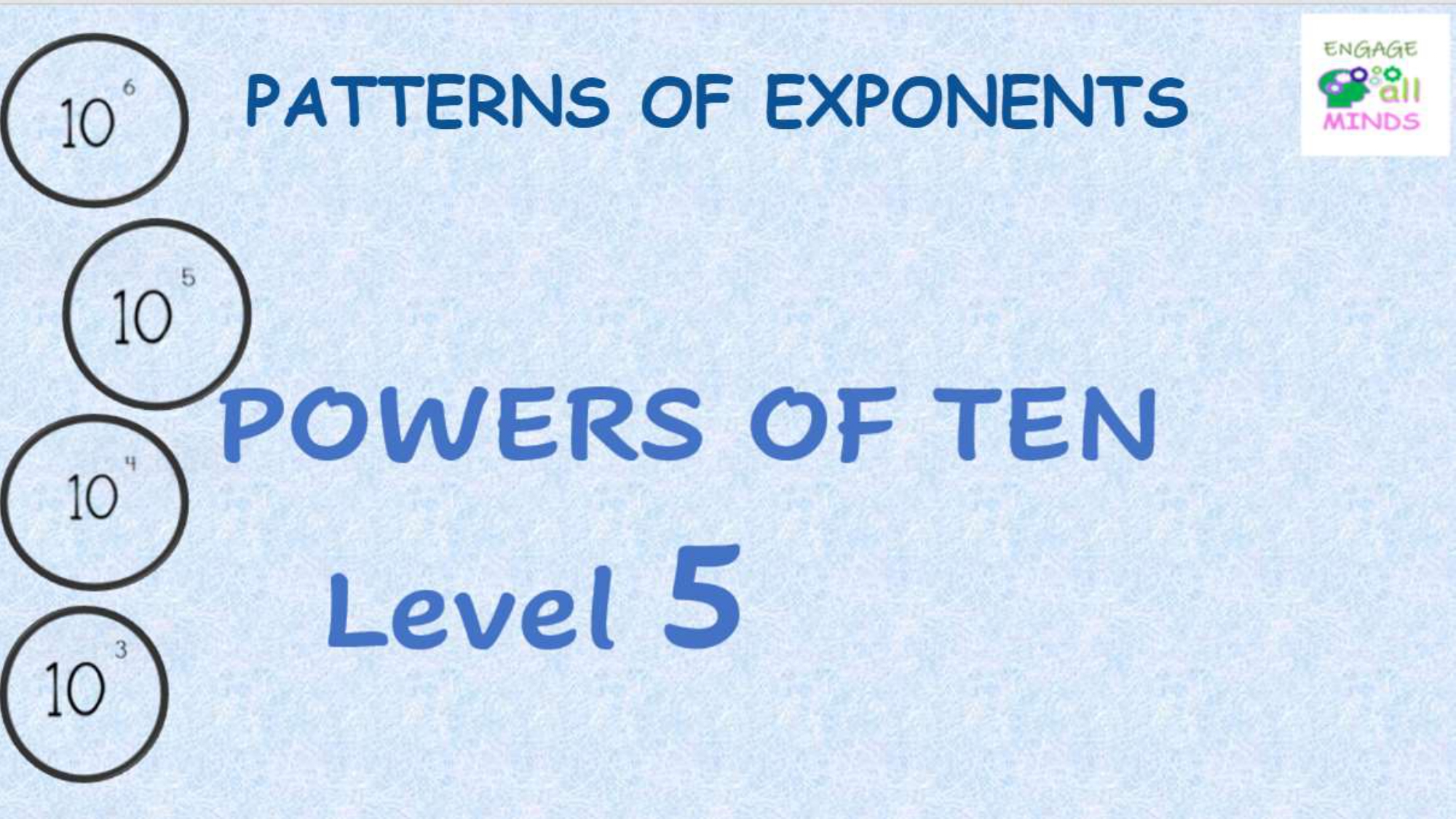 Exponent cover sheet_page-0026 Patterns of exponents: Powers of ten Level 5 - Image 1