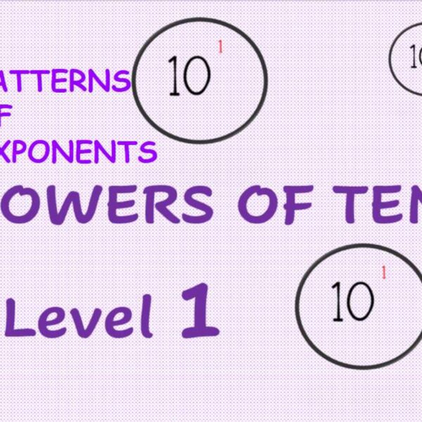 Patterns of exponents: Powers of ten Level 1